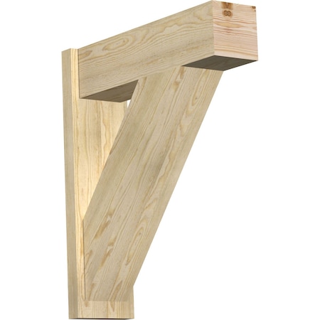 Ekena Millwork Traditional Block Rough Sawn Outlooker, Douglas Fir, 8"W x 28"D x 32"H OUT08X28X32TRA05RDF